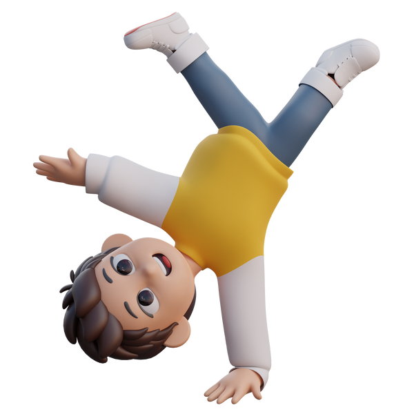 Boy Breakdance 3D Character