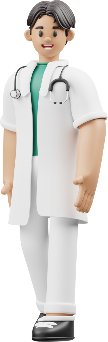 Doctor Walking 3D Character